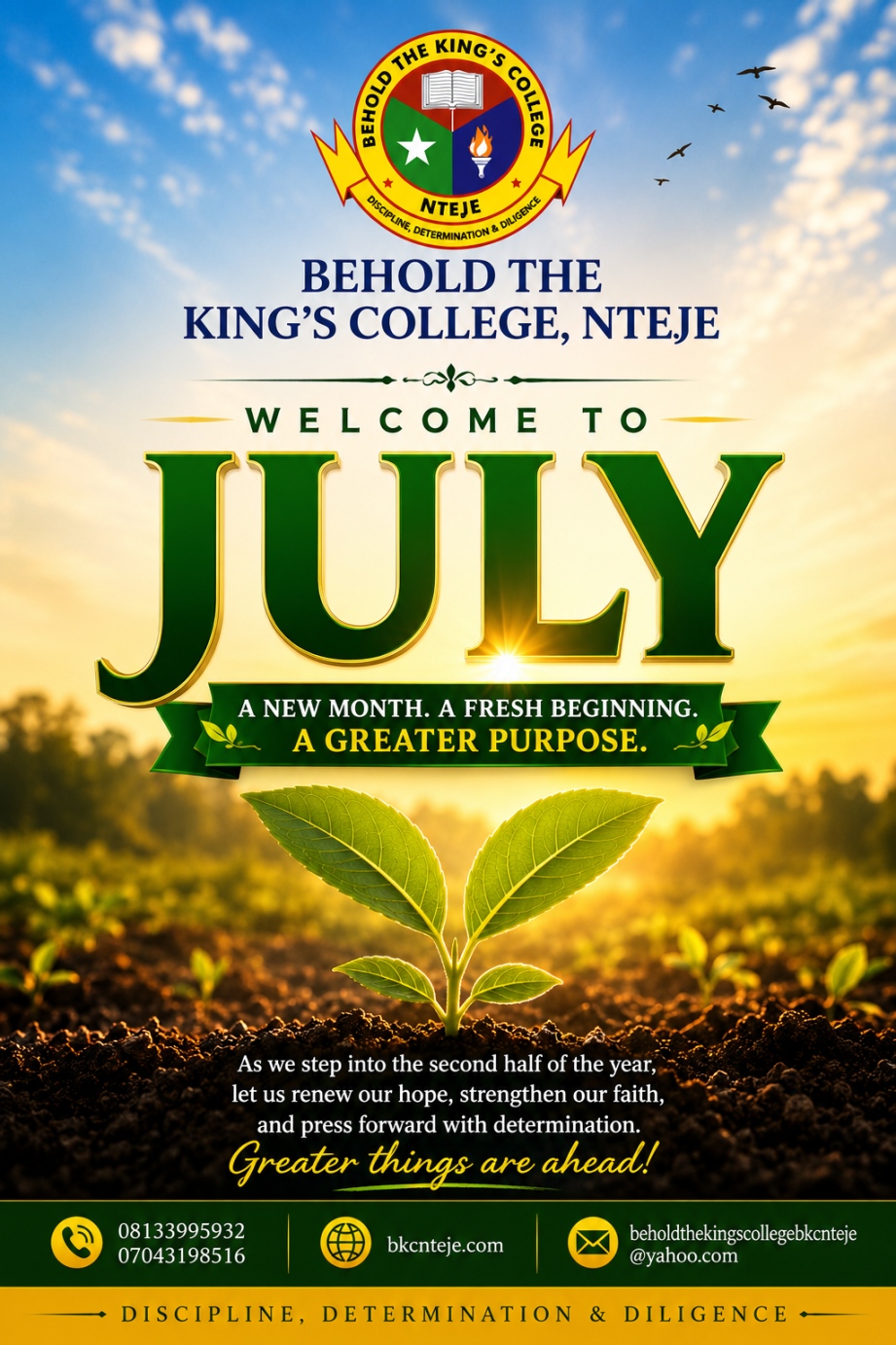 Welcome to July